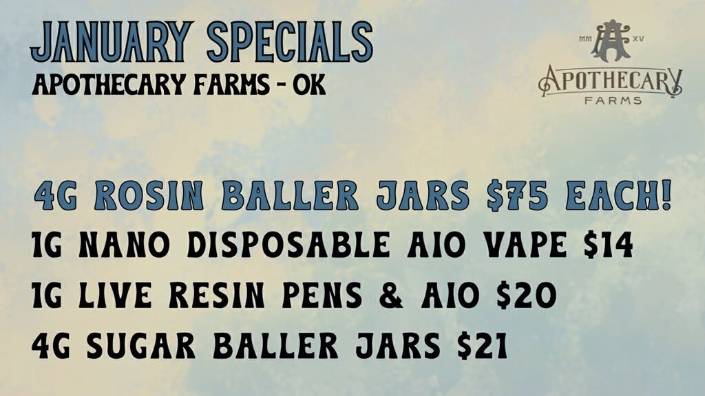 Apothecary Farms - Durant listing banner