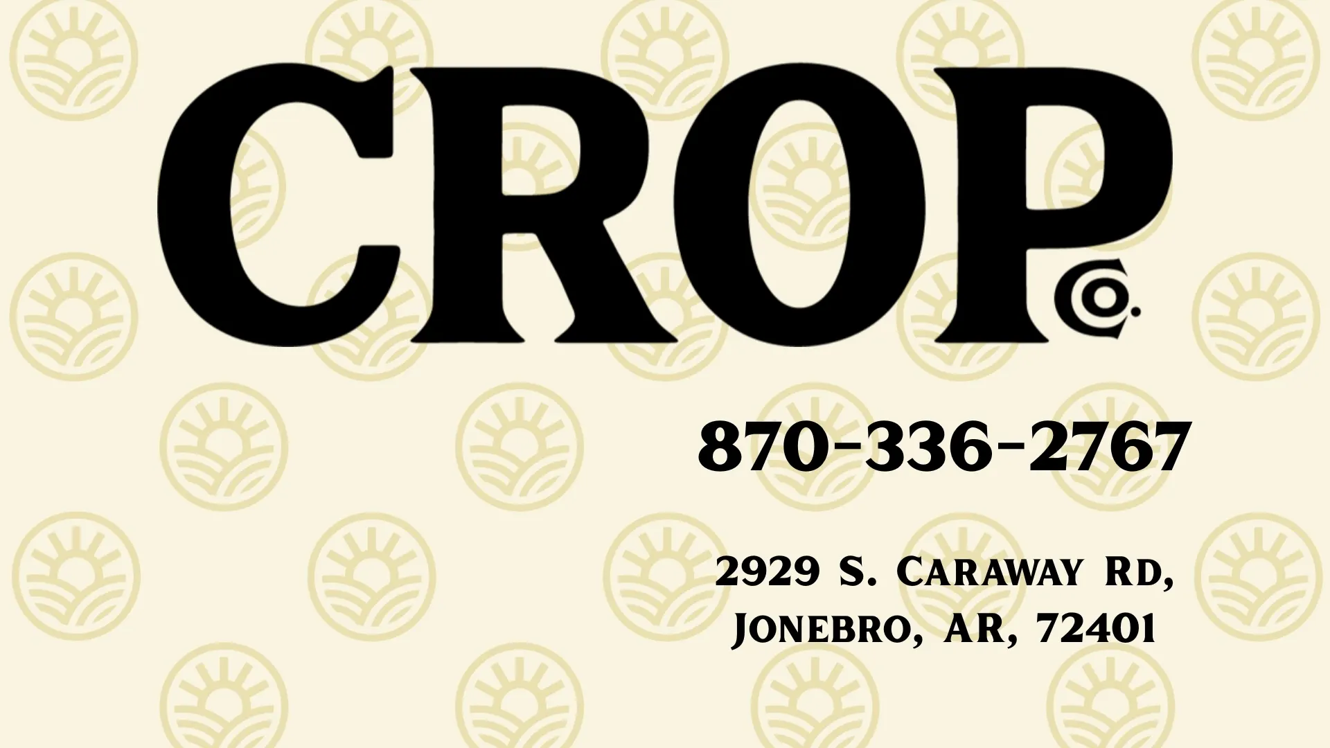 Crop listing banner