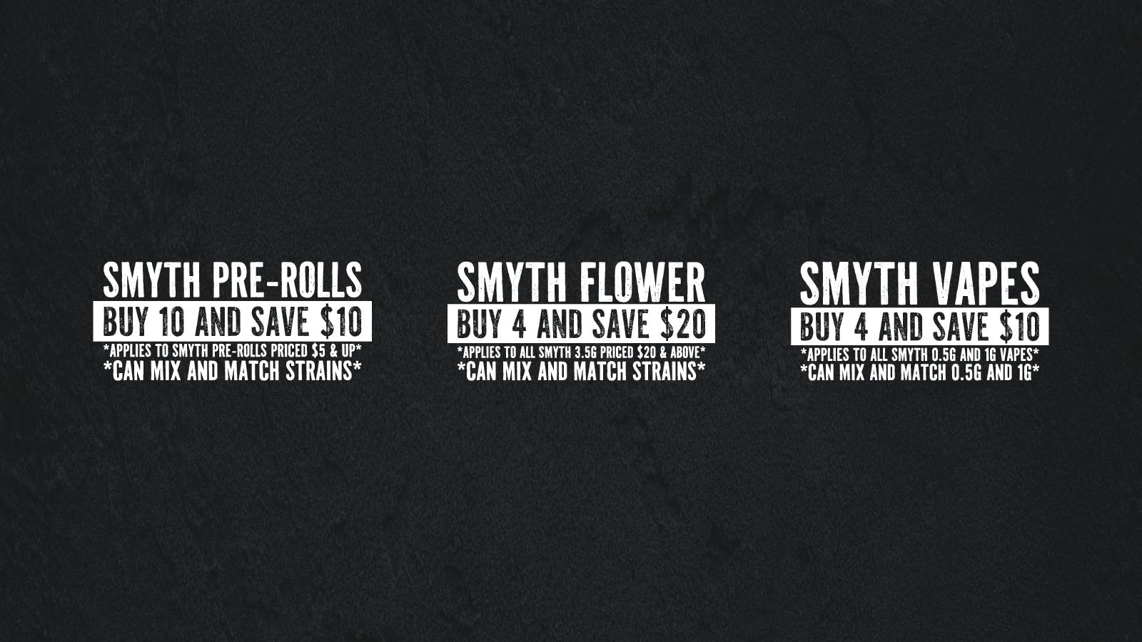 Smyth Cannabis Co listing banner