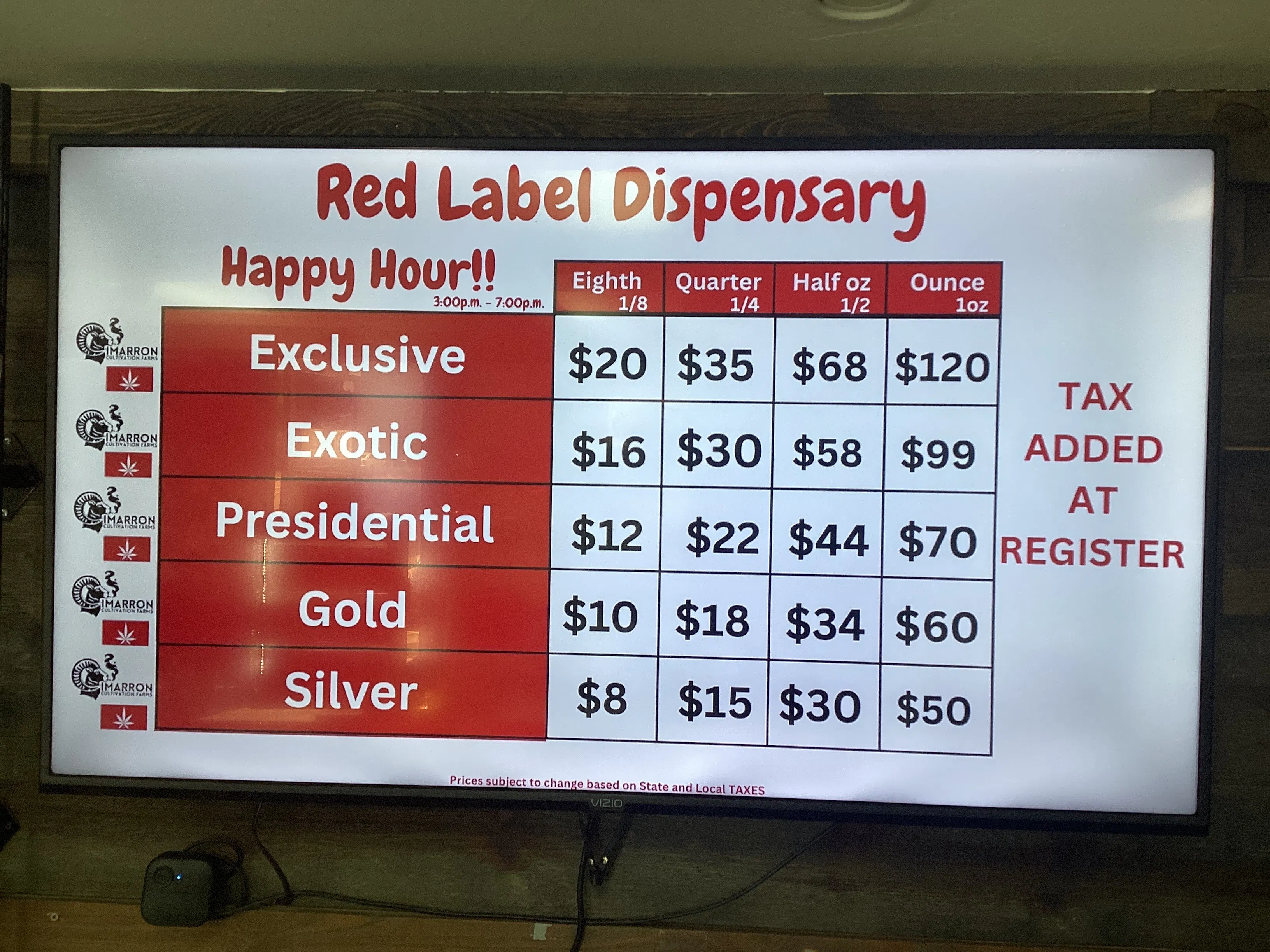 Red Label Dispensary listing banner