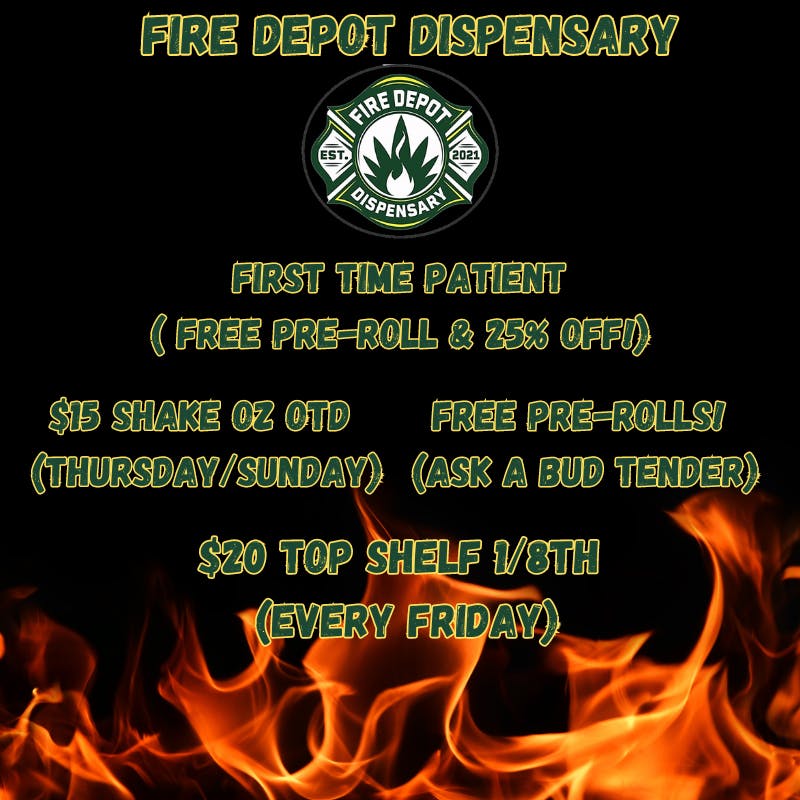 Fire Depot Dispensary listing banner