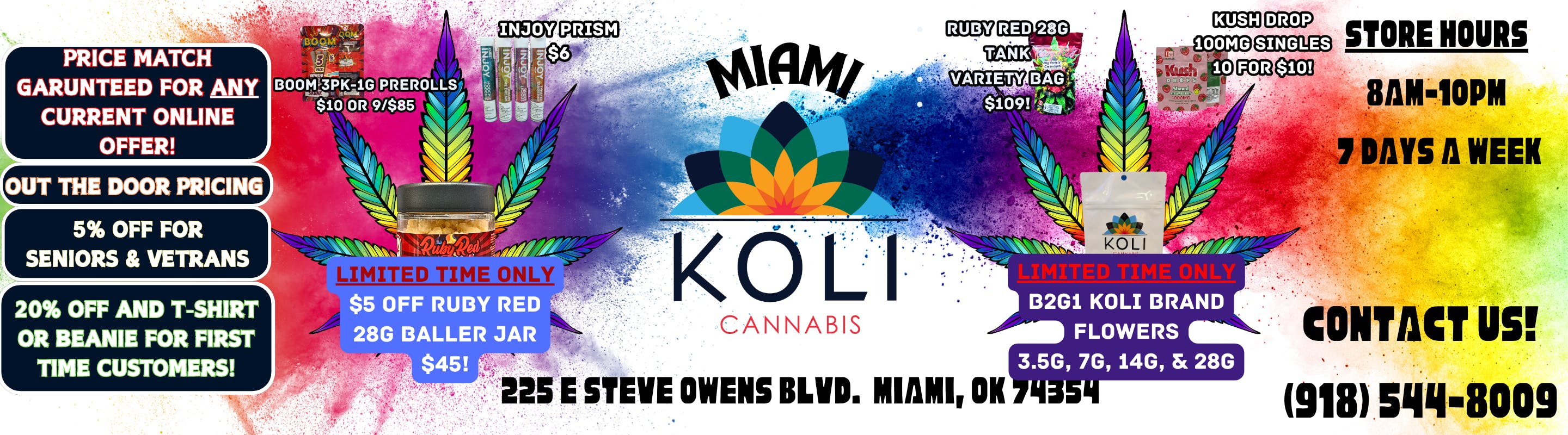 Koli Cannabis - Miami - Drive Thru listing banner