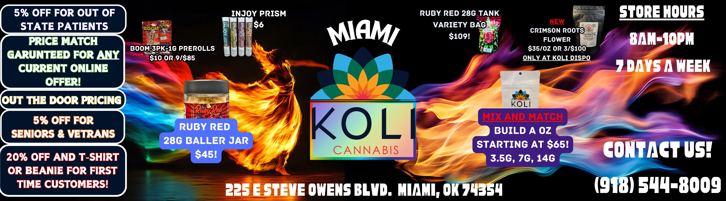 Koli Cannabis - Miami - Drive Thru listing banner