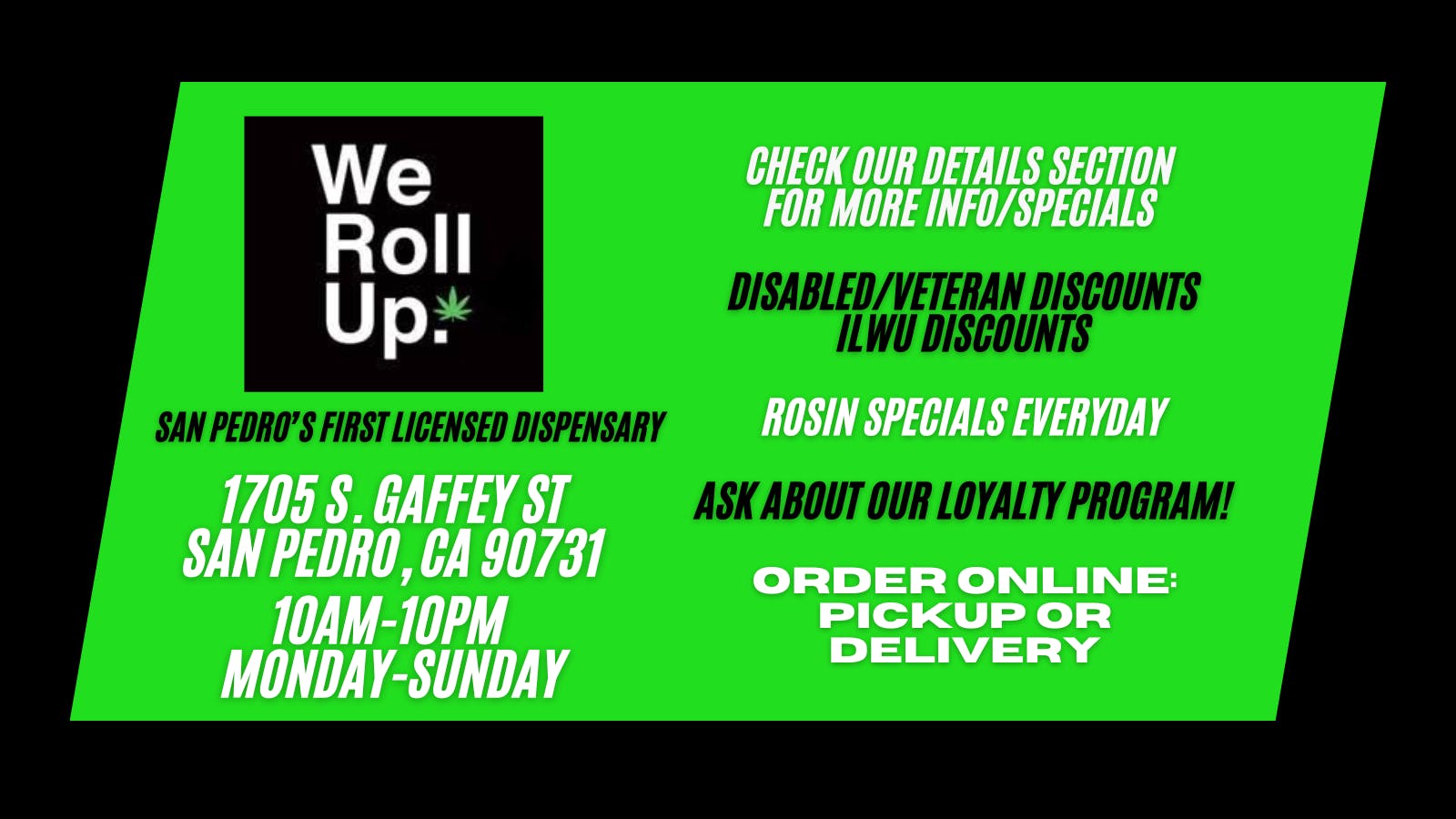 We Roll Up listing banner