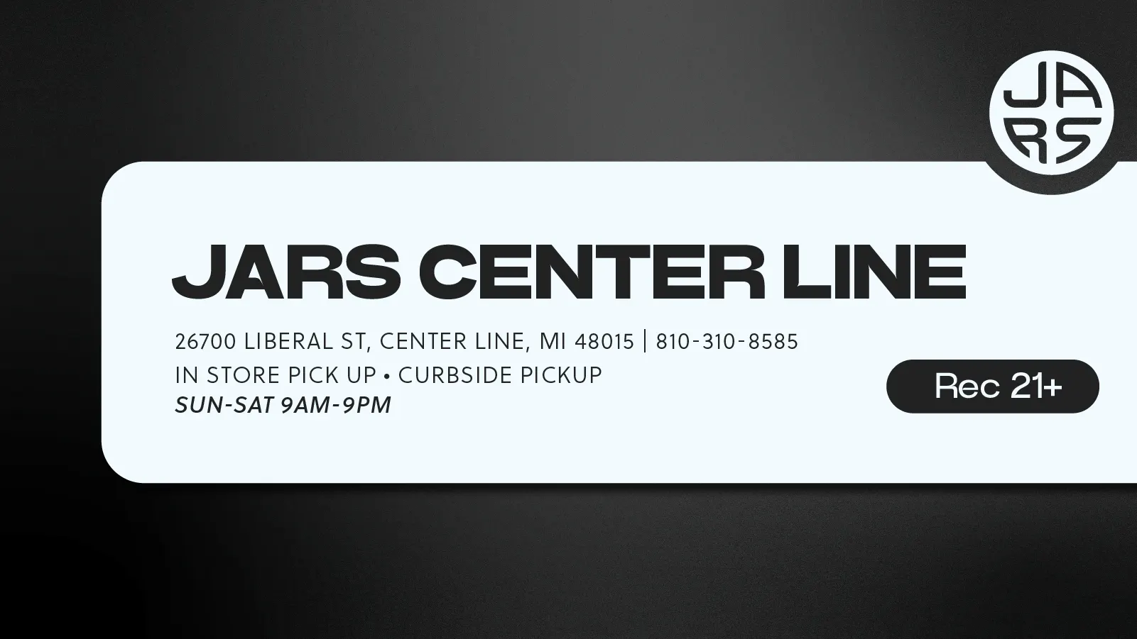 JARS Cannabis - Center Line listing banner