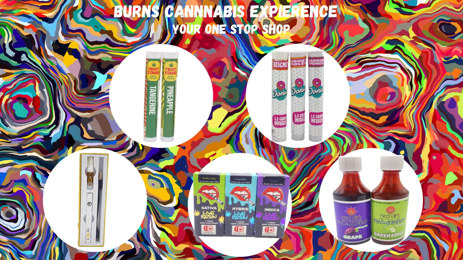 Burns Cannabis Experience listing banner