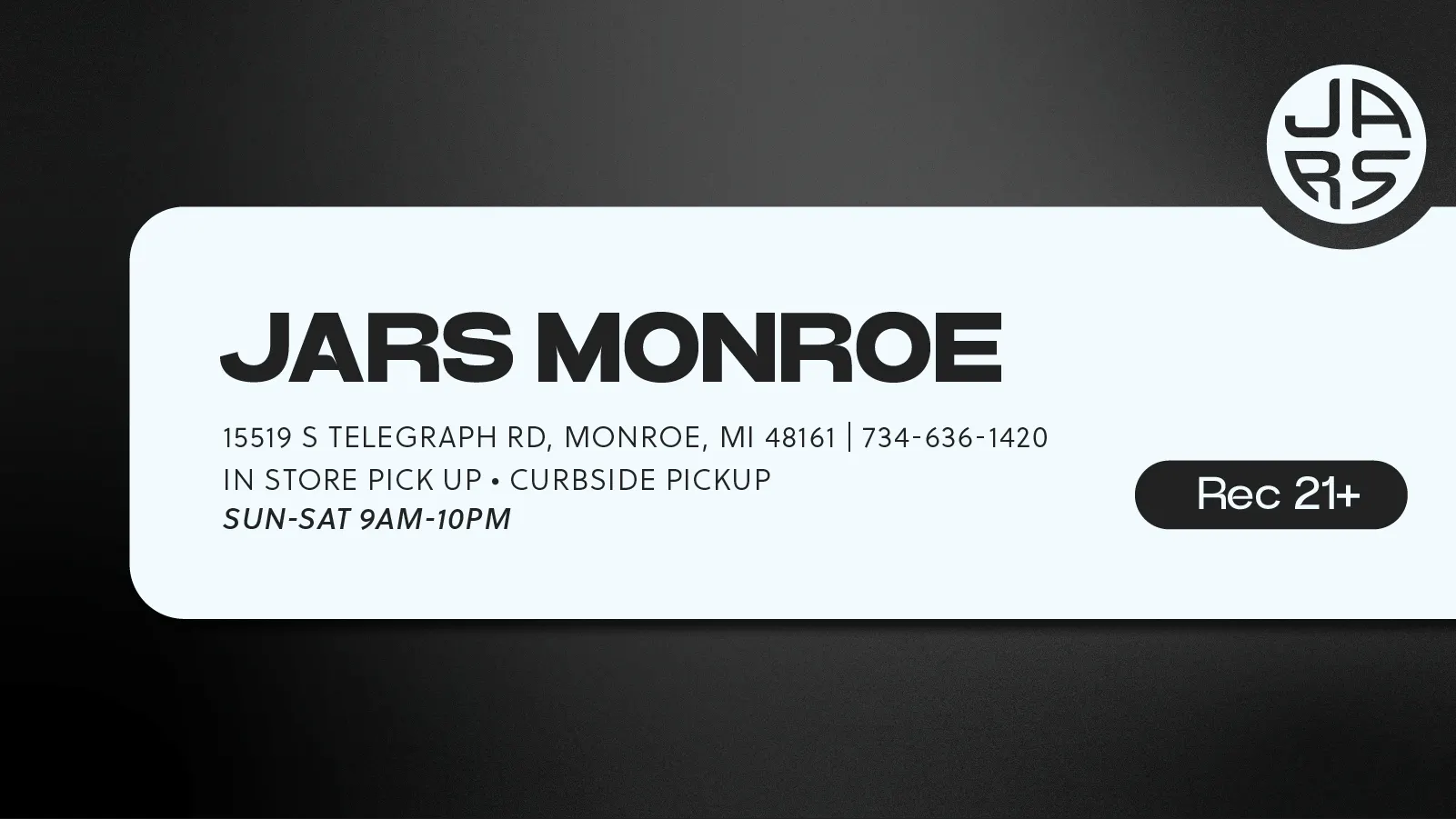 JARS Cannabis - Monroe listing banner