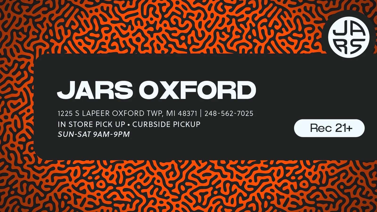 JARS Cannabis - Oxford listing banner