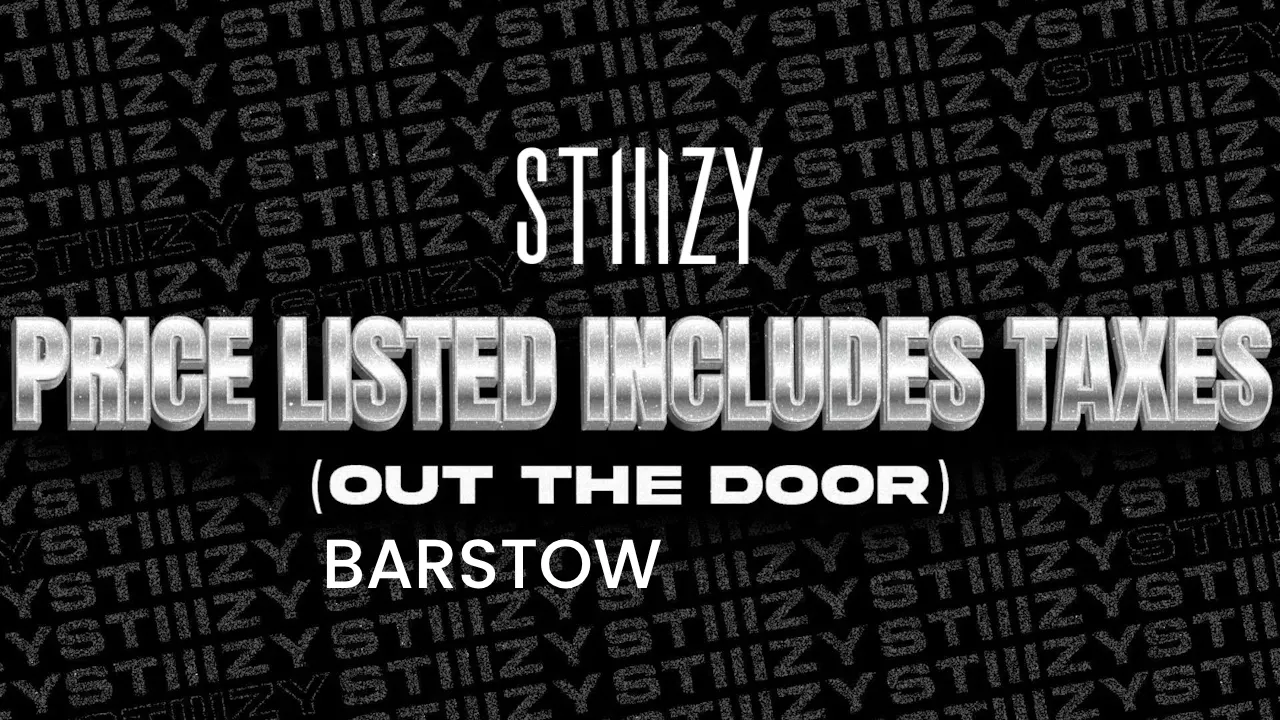 STIIIZY BARSTOW listing banner
