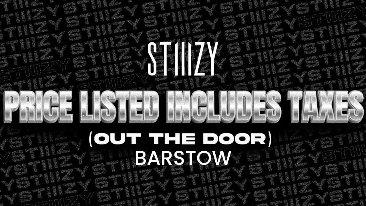 STIIIZY BARSTOW listing banner