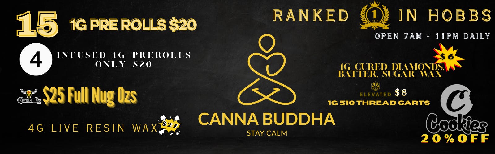 Canna Buddha of Hobbs - Drive Thru listing banner