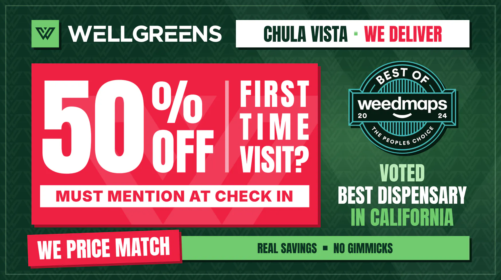 Wellgreens - Chula Vista - Marijuana Weed Dispensary listing banner