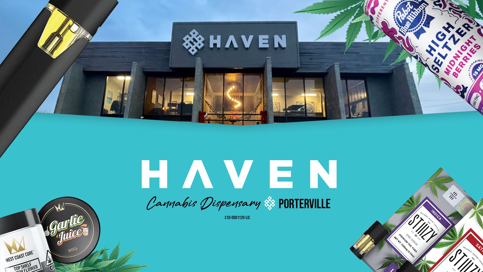 HAVEN Cannabis Marijuana and Weed Dispensary - Porterville listing banner