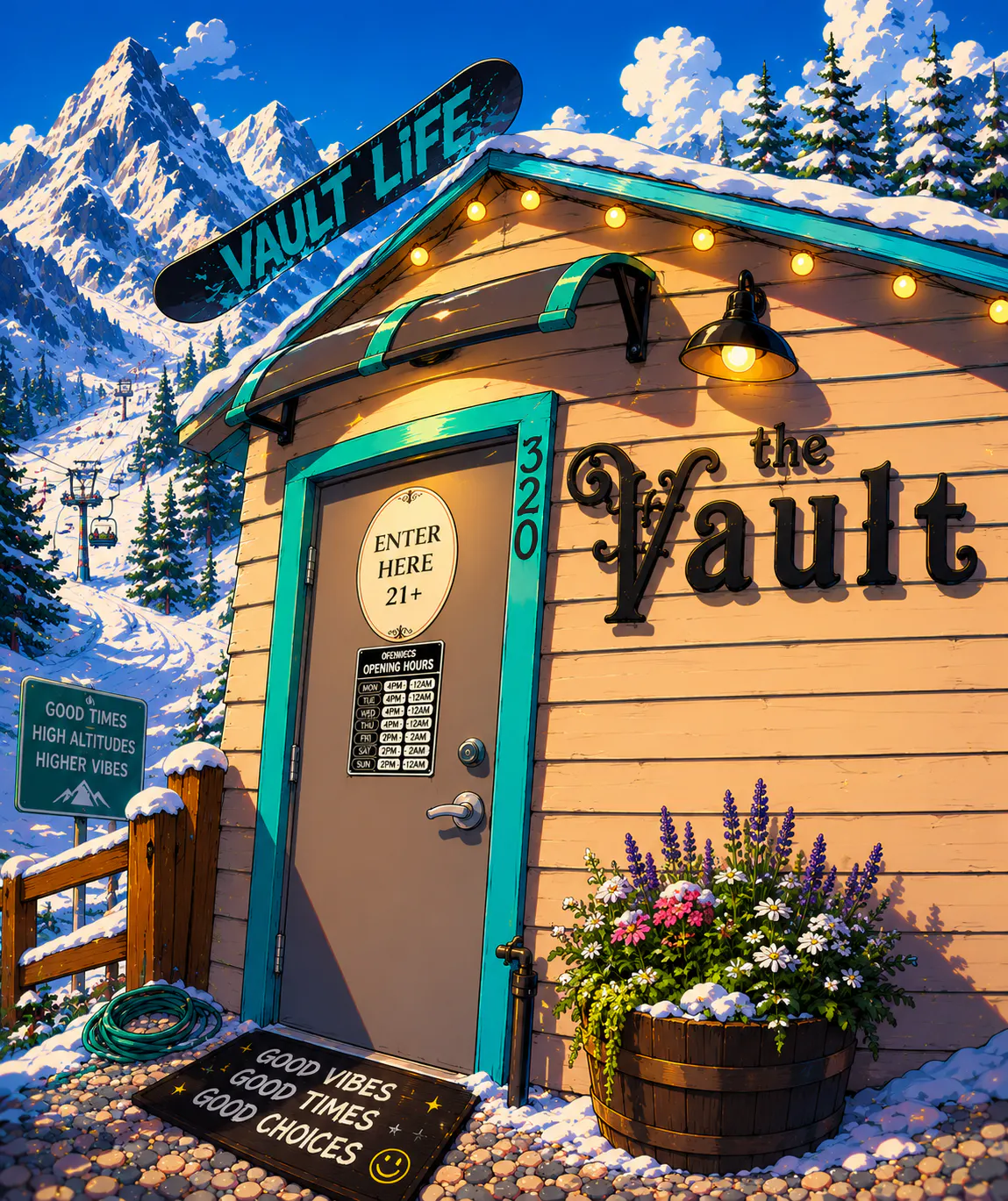 The Vault listing banner