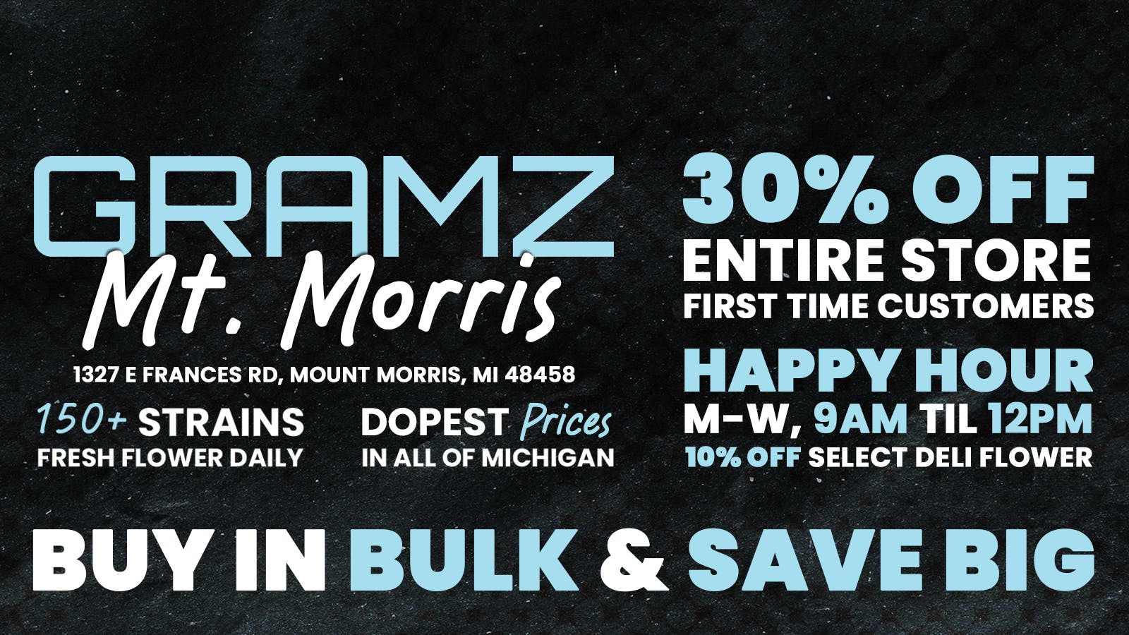 Gramz Cannabis - Mt. Morris listing banner