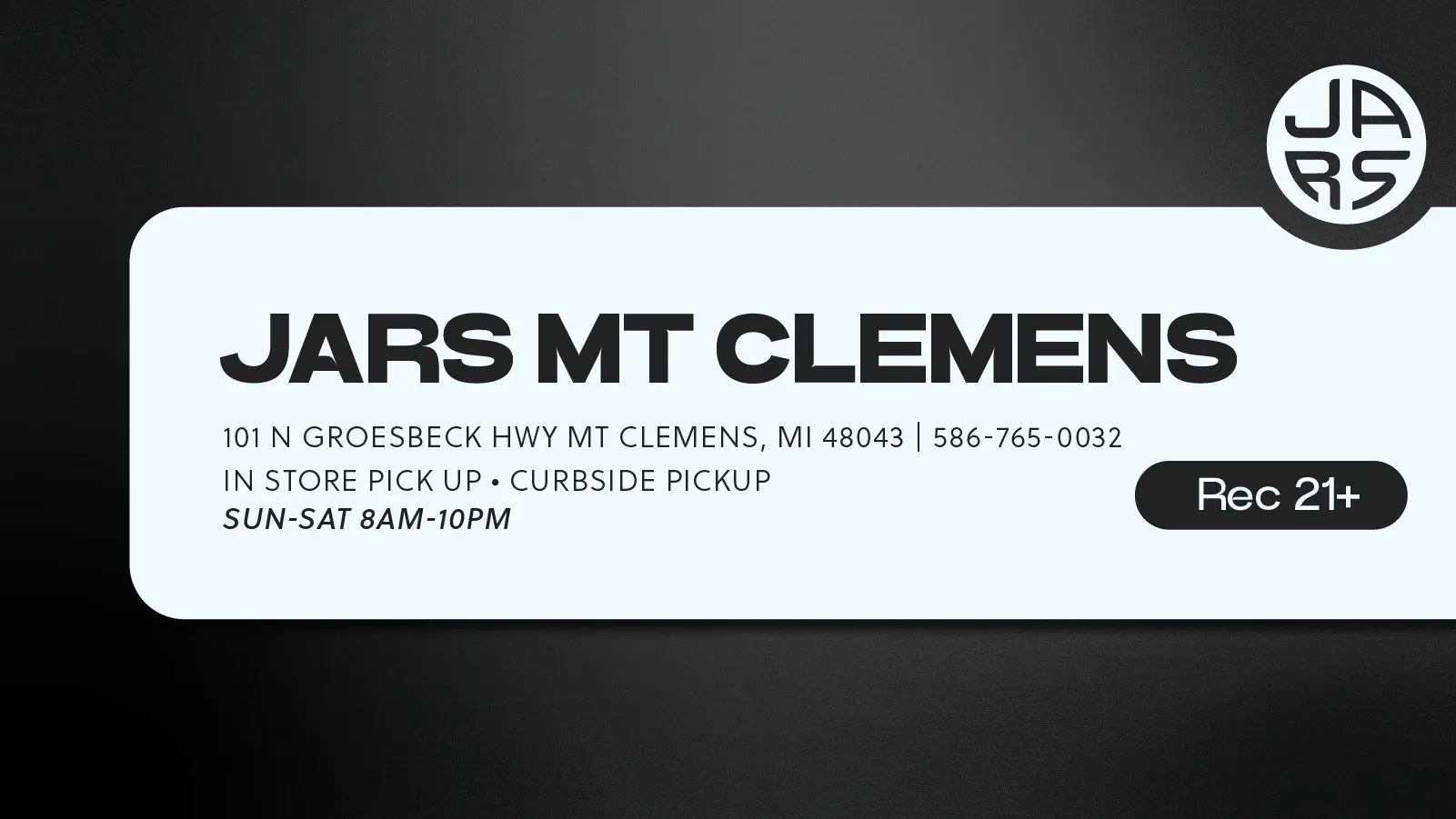 JARS Cannabis - Mt Clemens listing banner