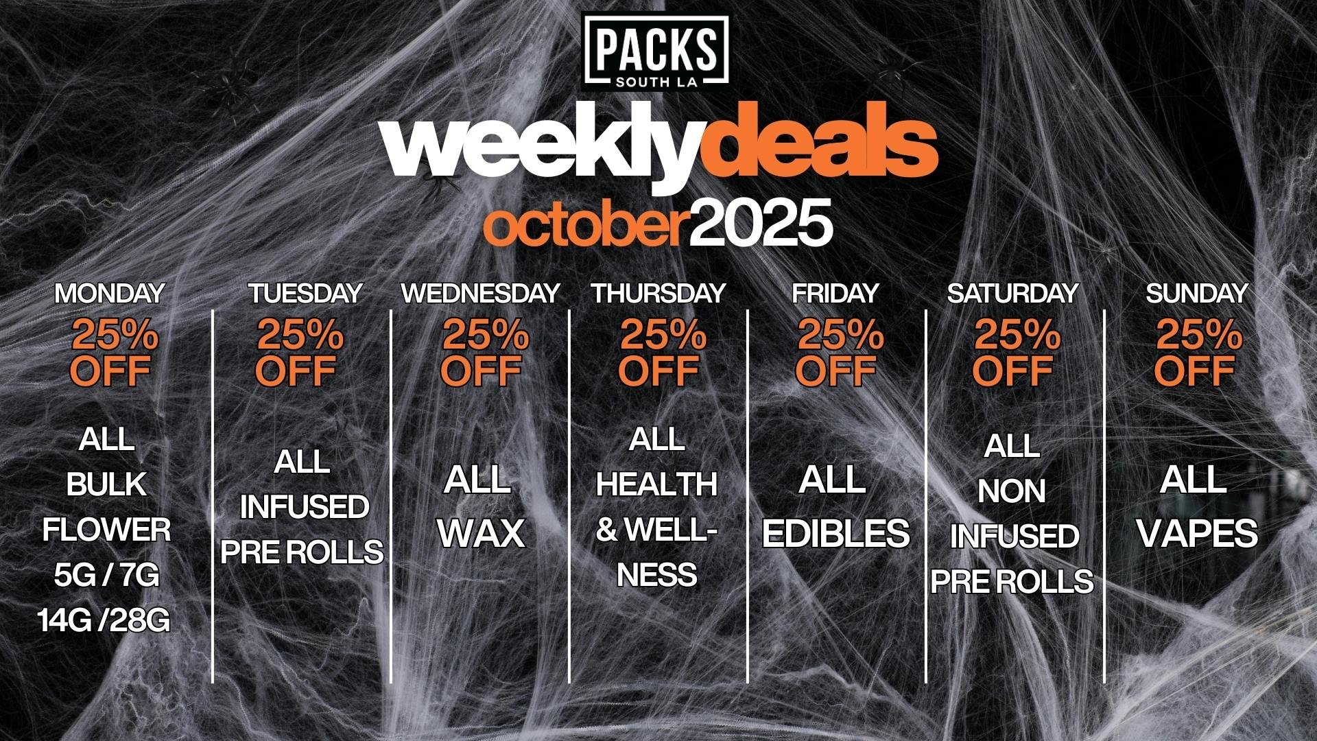 PACKS Weed Dispensary South Los Angeles listing banner