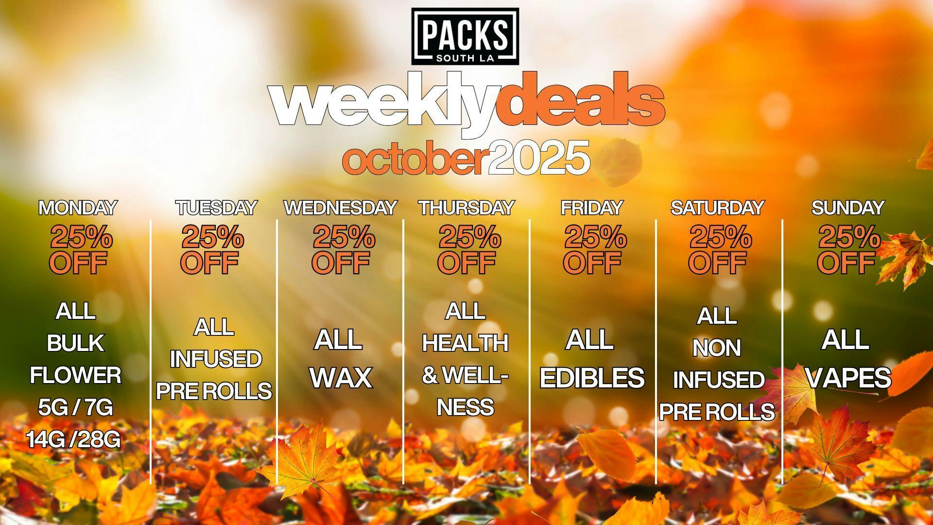 PACKS Weed Dispensary South Los Angeles listing banner