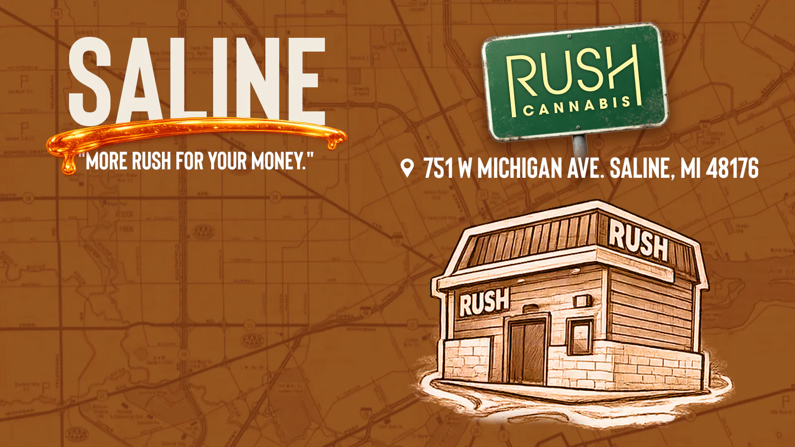 Rush Cannabis - Saline listing banner