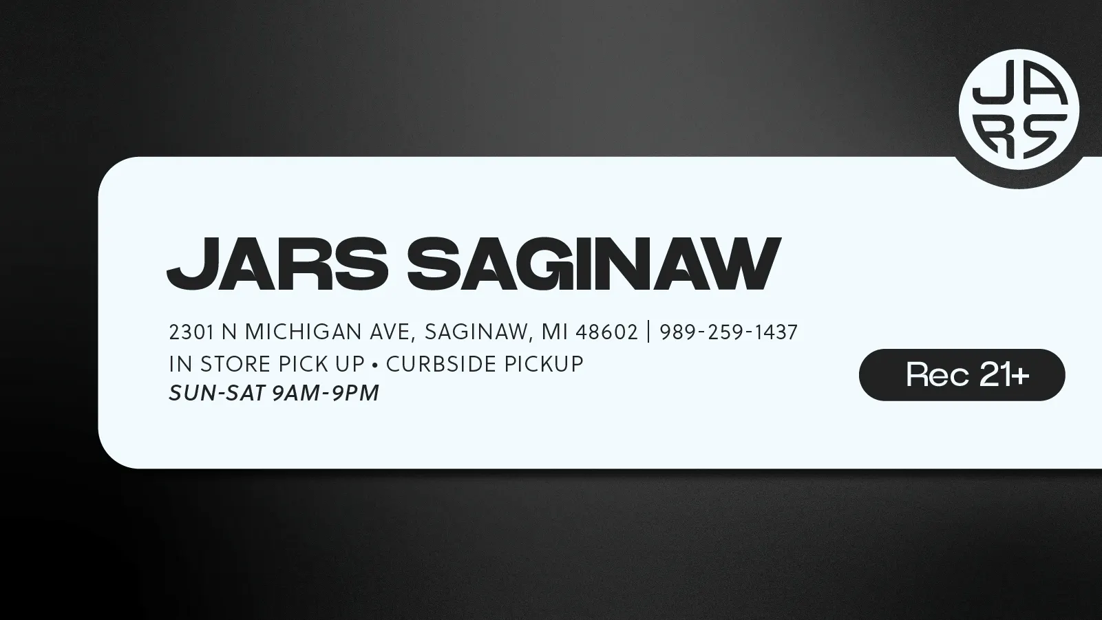 JARS Cannabis - Saginaw listing banner