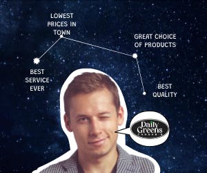 Daily Greens listing banner