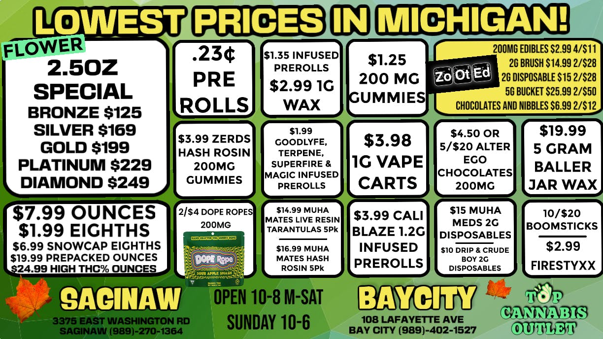 Top Cannabis Outlet - Bay City listing banner