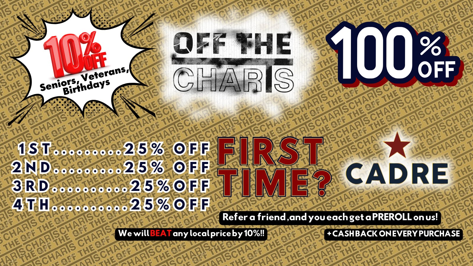 Off the Charts Powered by Cadre Info, Menu & Deals Weed dispensary