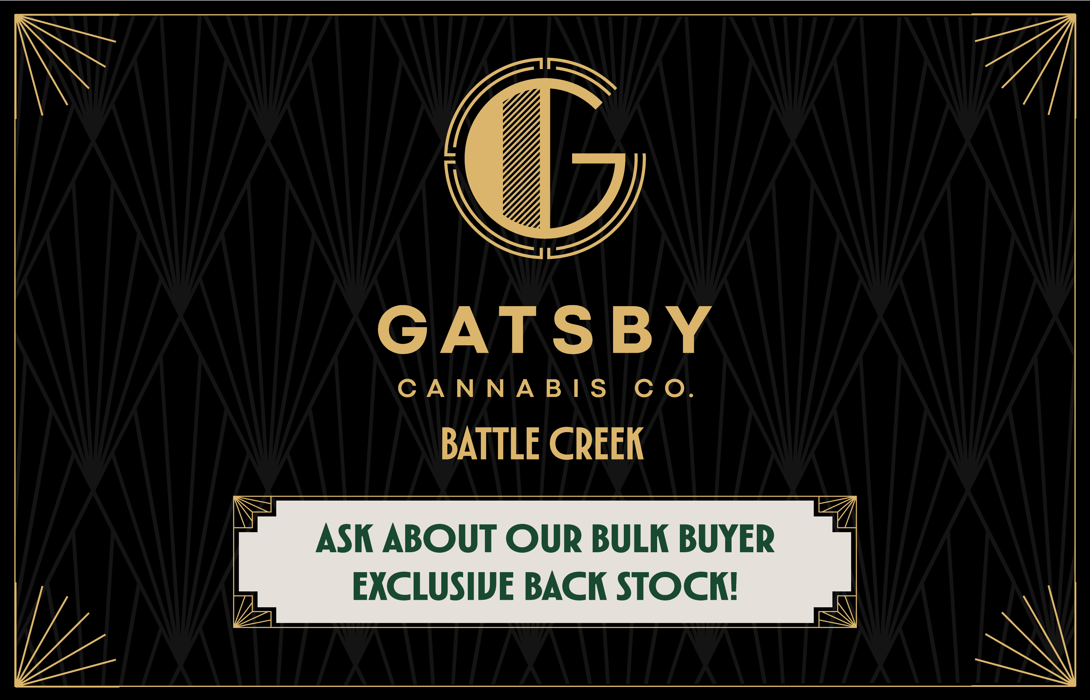 Gatsby Cannabis Co. (OPEN NOW) listing banner