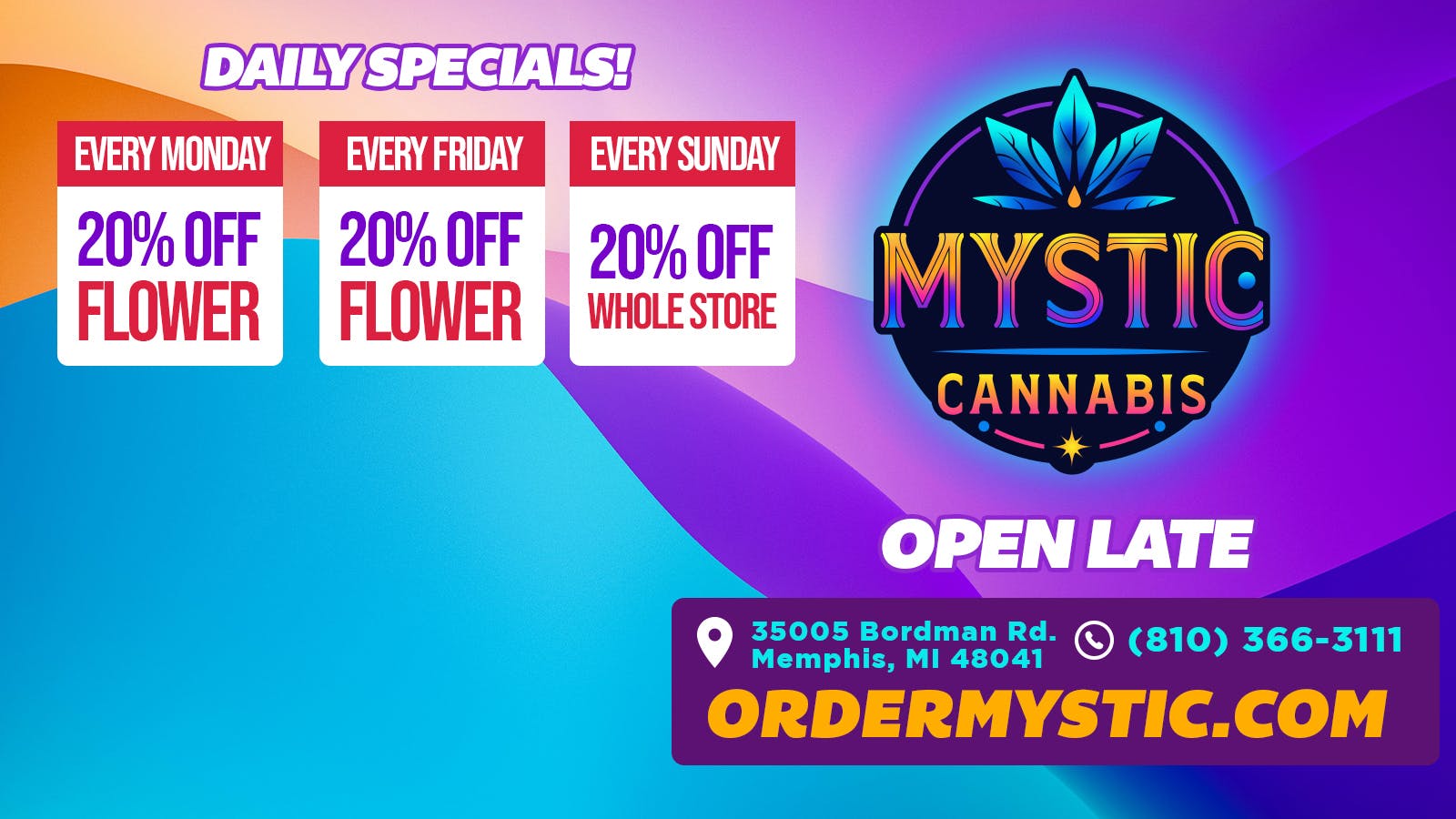 Mystic Cannabis of Memphis (formerly Joyology) listing banner