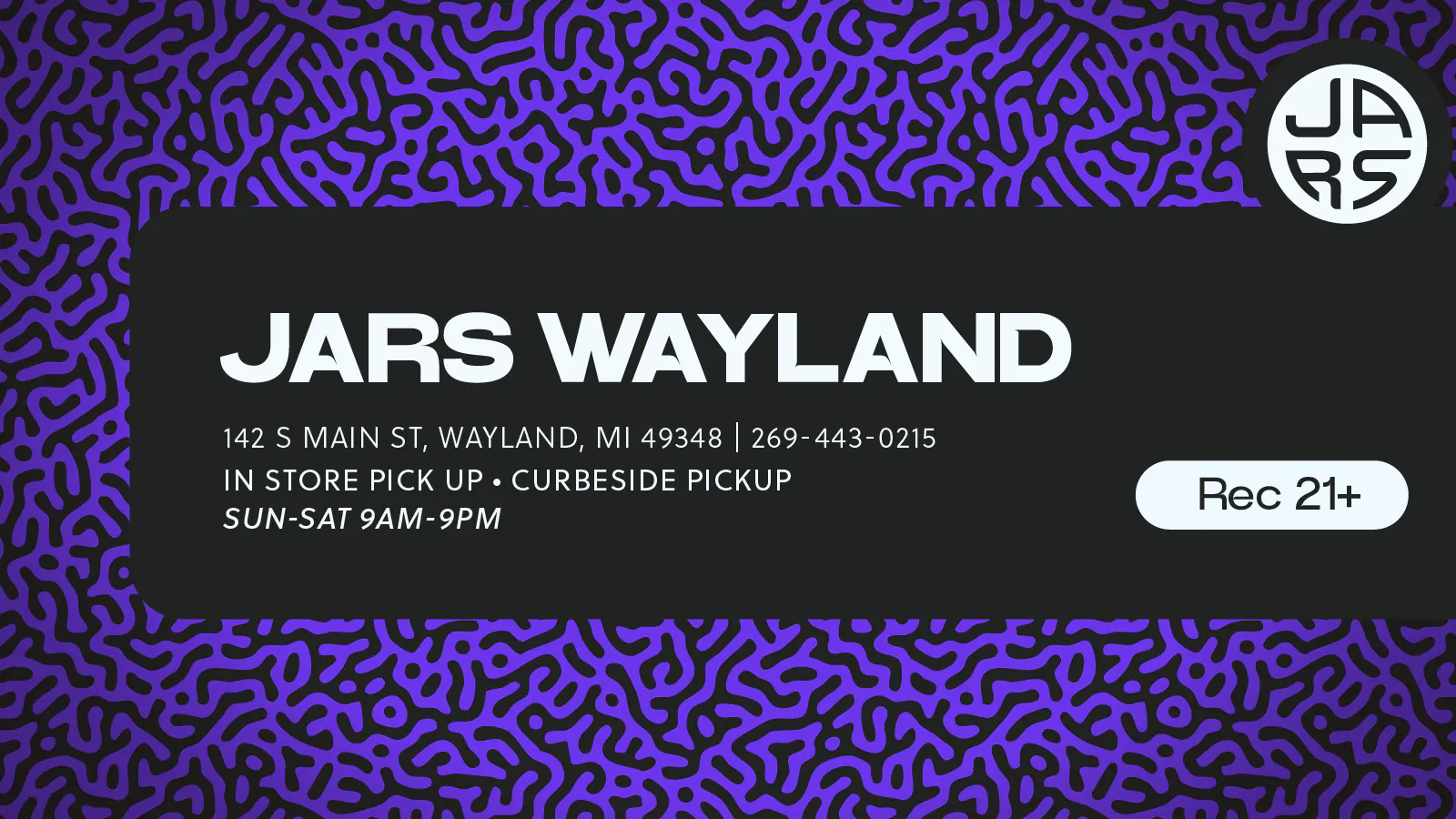 JARS Cannabis - Wayland listing banner