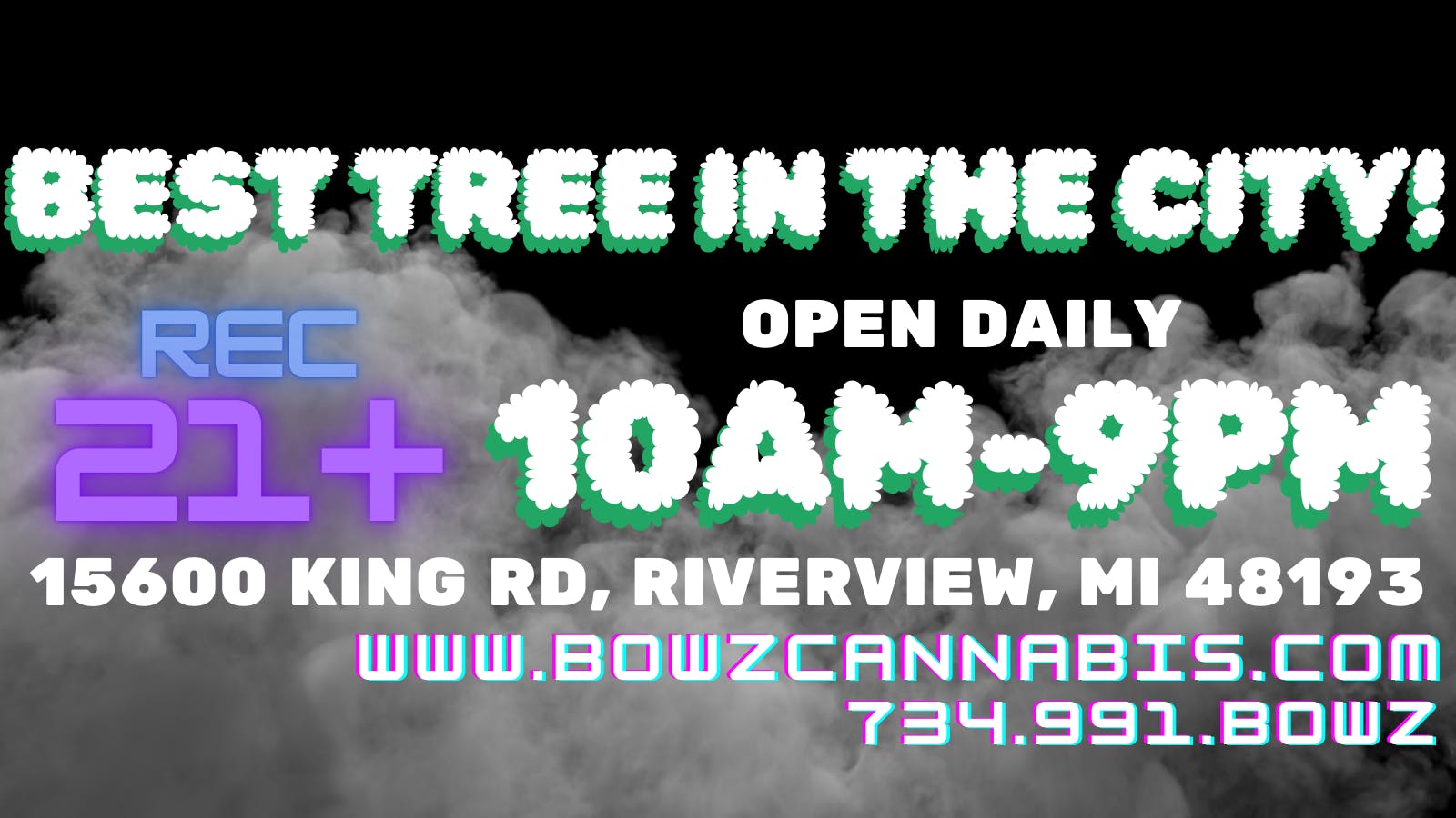 BOWZ Cannabis listing banner