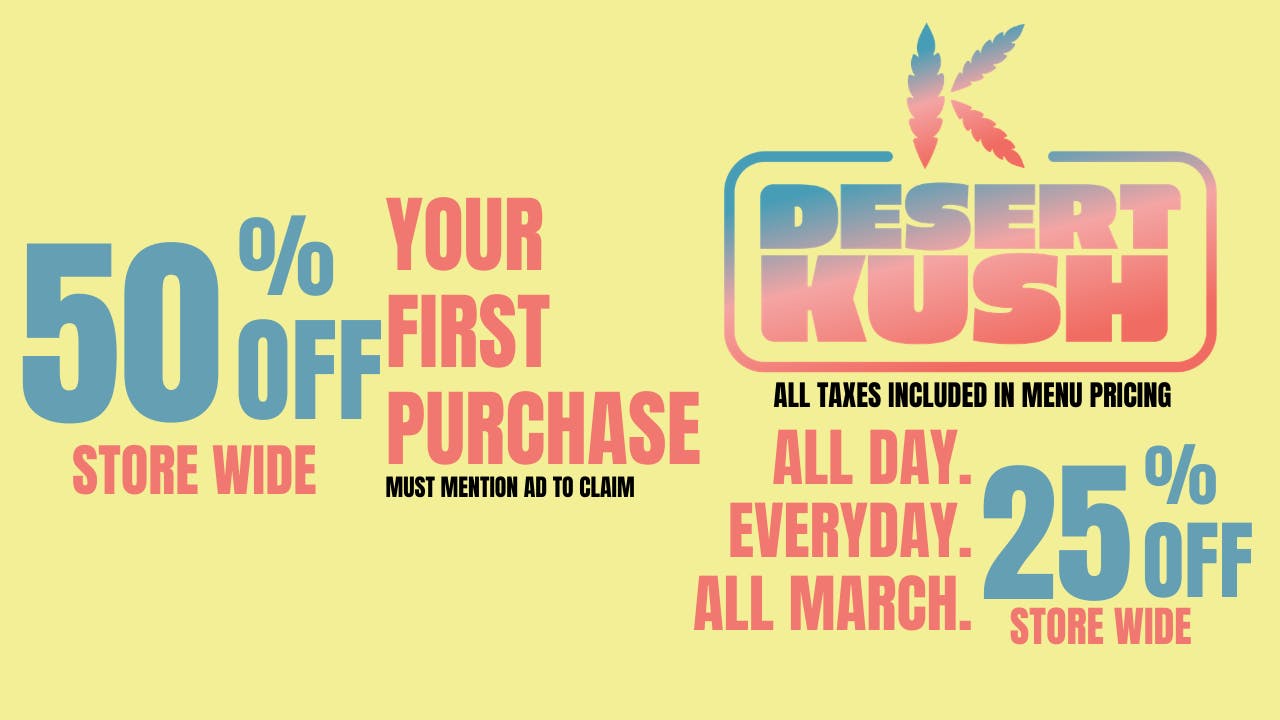 Desert Kush Indio listing banner