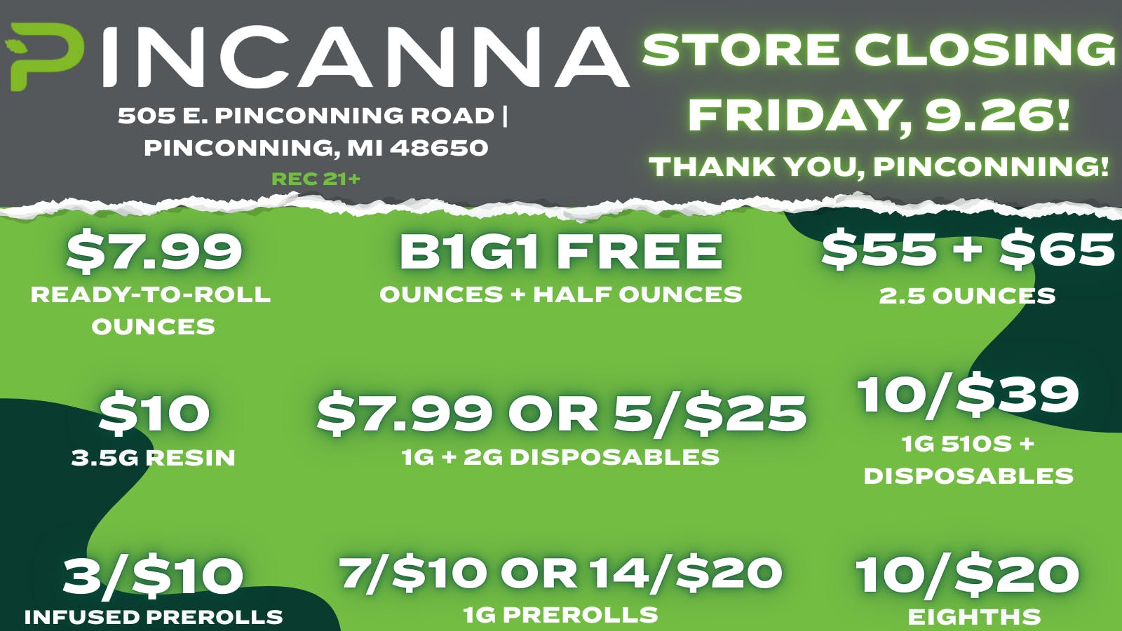 Pincanna - Pinconning listing banner