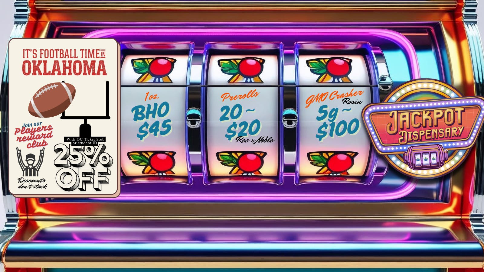 Jackpot Dispensary listing banner