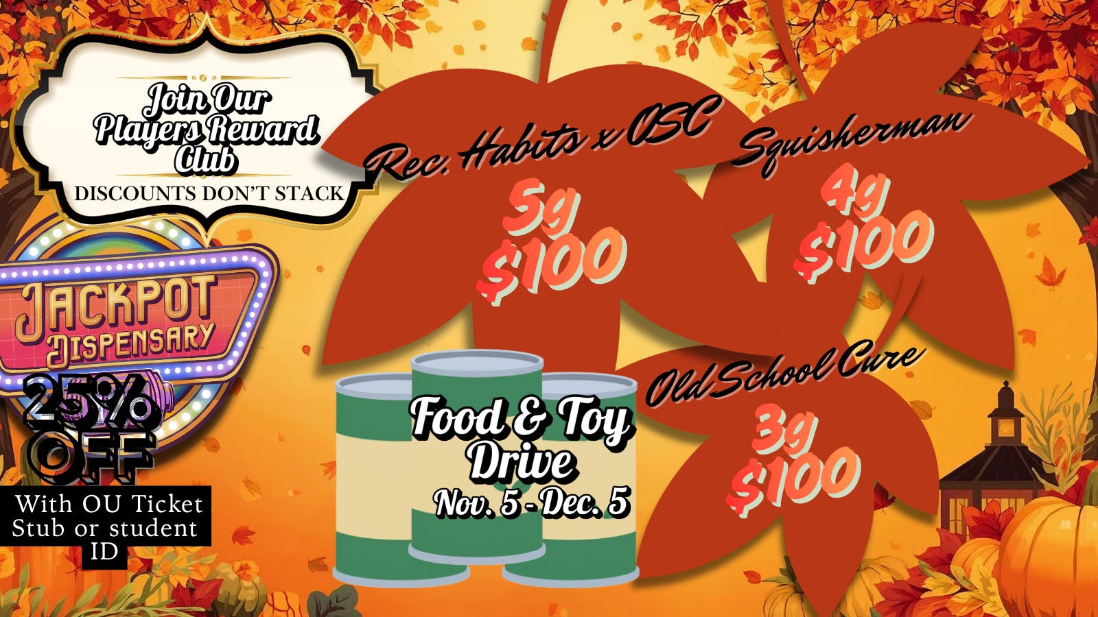 Jackpot Dispensary listing banner