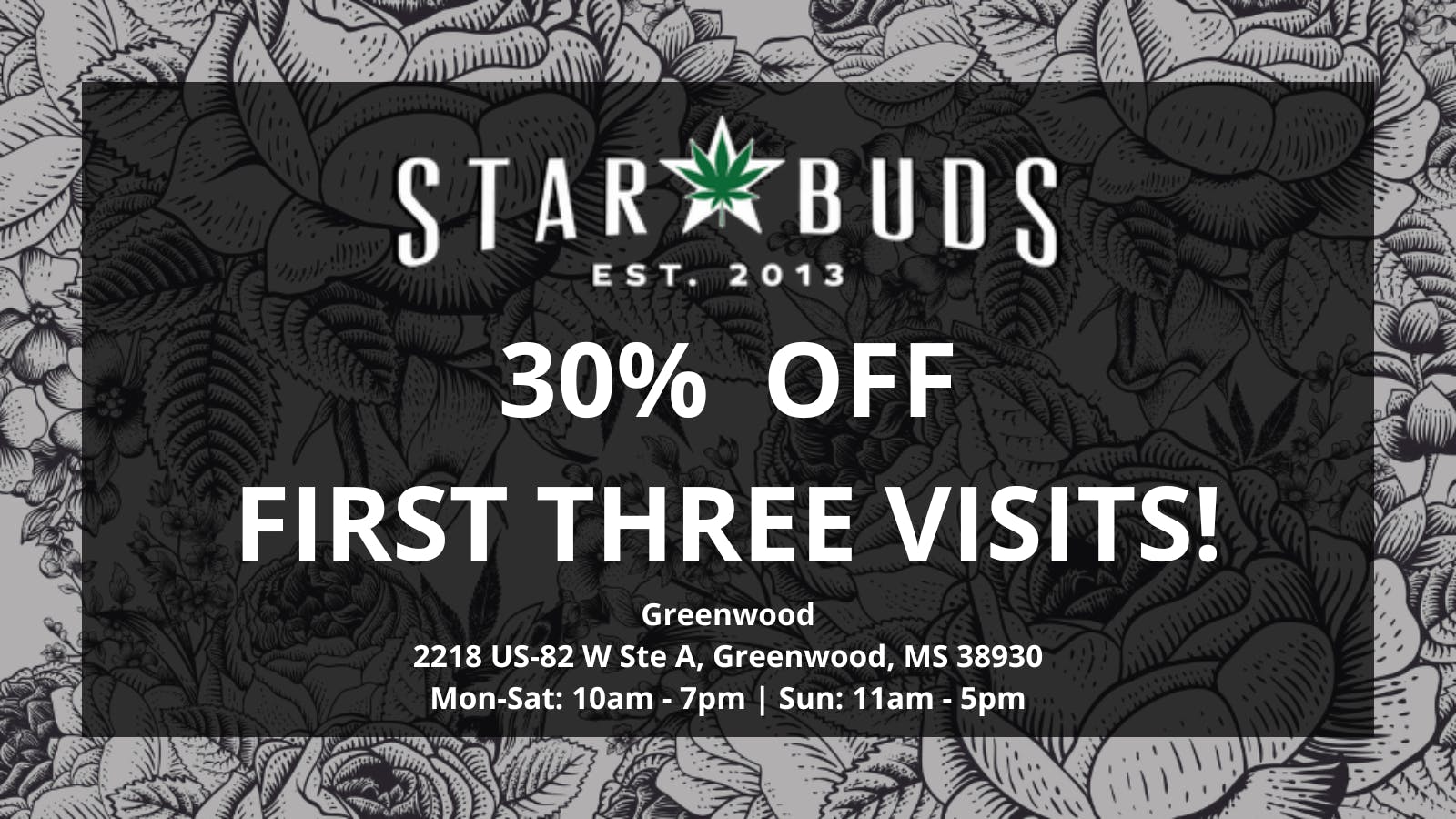 Star Buds Greenwood listing banner