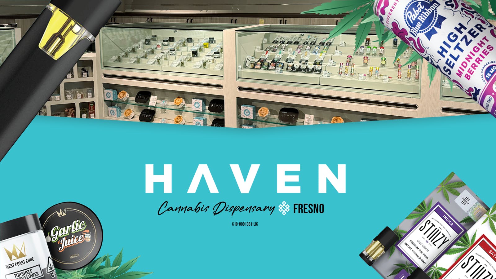 HAVEN Cannabis Marijuana and Weed Dispensary - Fresno (NOW OPEN) listing banner