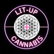 Lit up cannabis