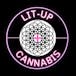 Lit up cannabis