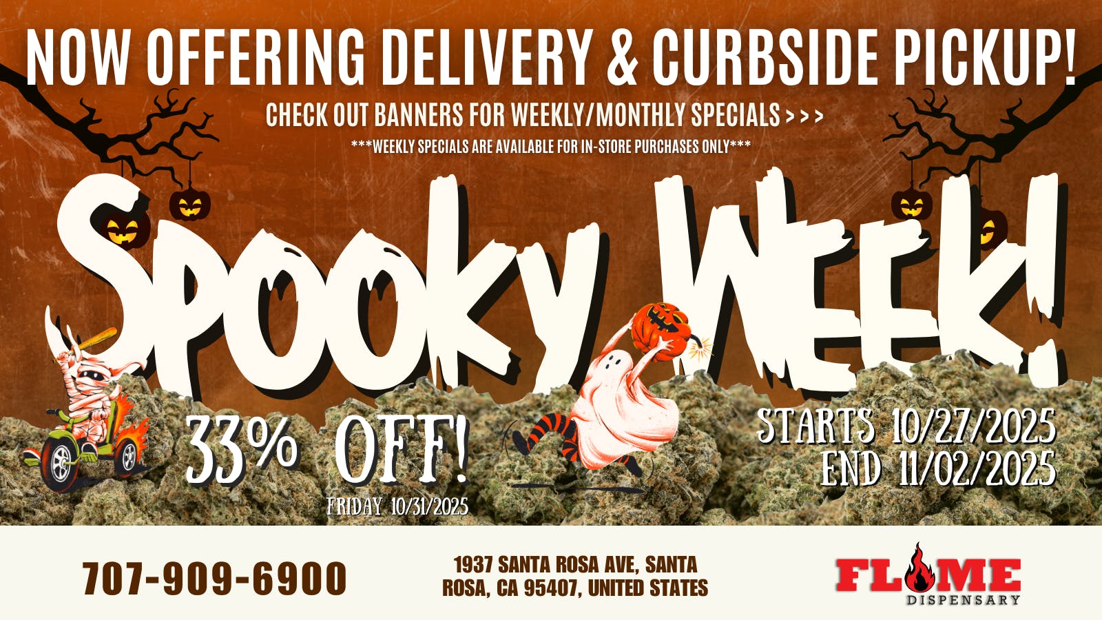 Flame Dispensary listing banner