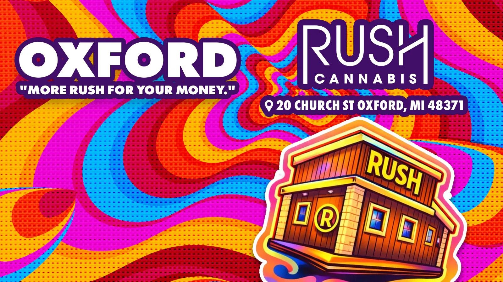 Rush Cannabis - Oxford listing banner