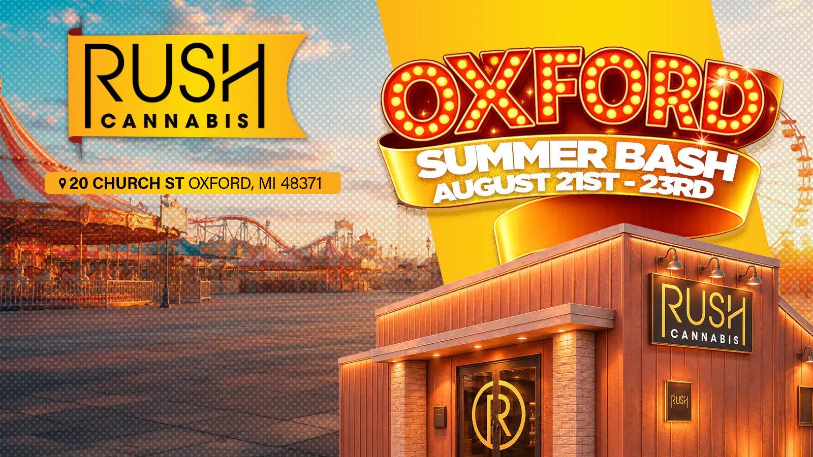 Rush Cannabis - Oxford listing banner