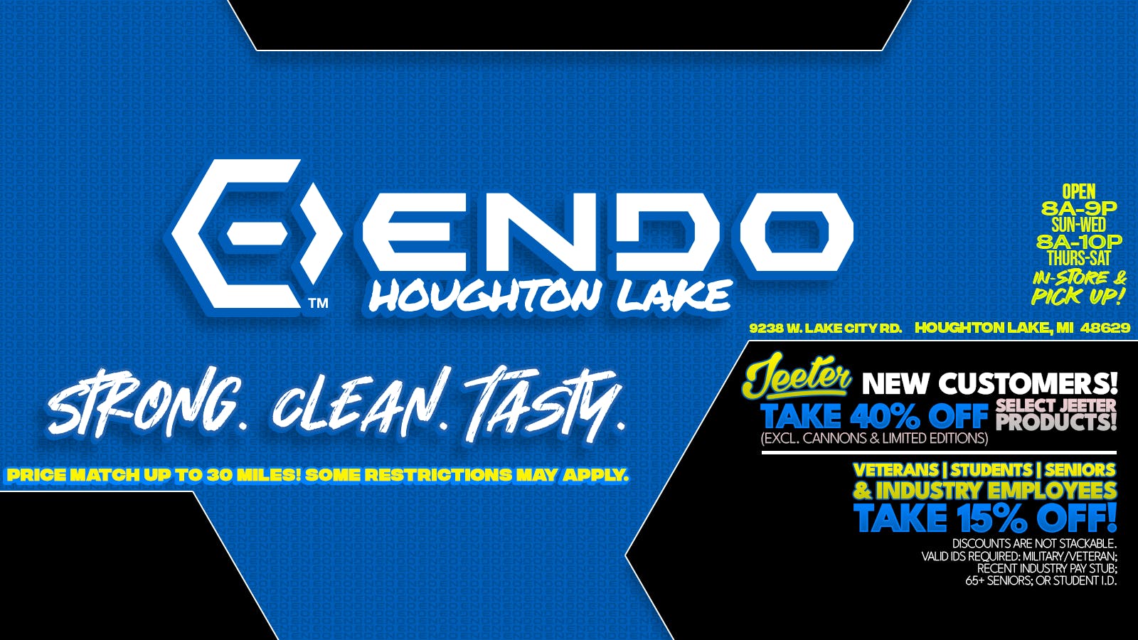 EndoVibe - Houghton Lake - DRIVE THRU OPEN listing banner