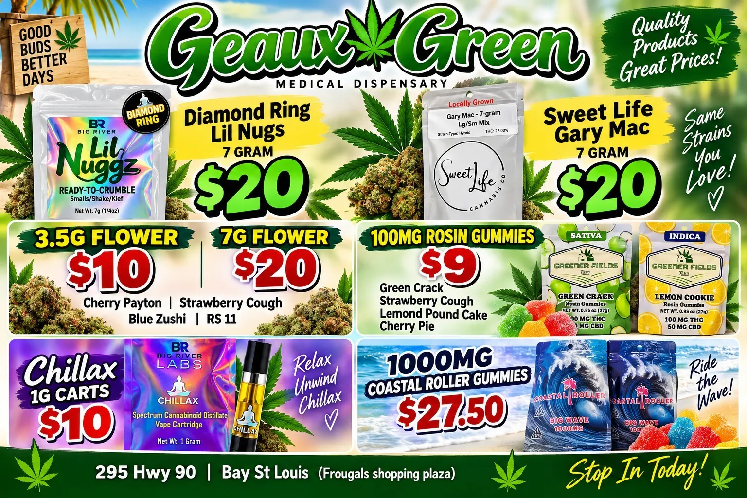 Geaux Green listing banner