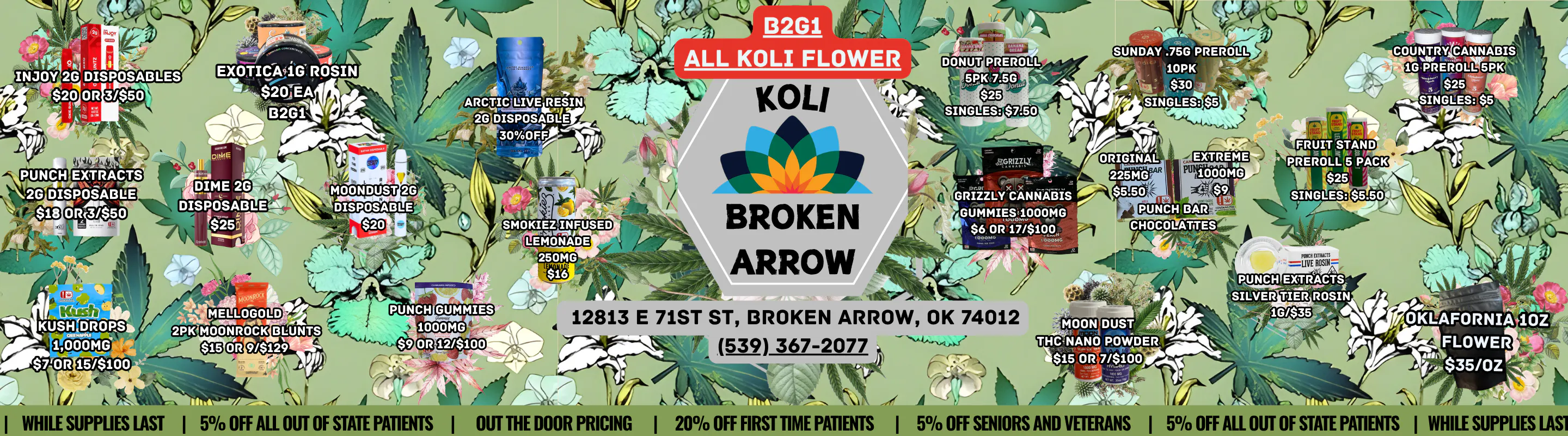 Koli Cannabis - Broken Arrow listing banner