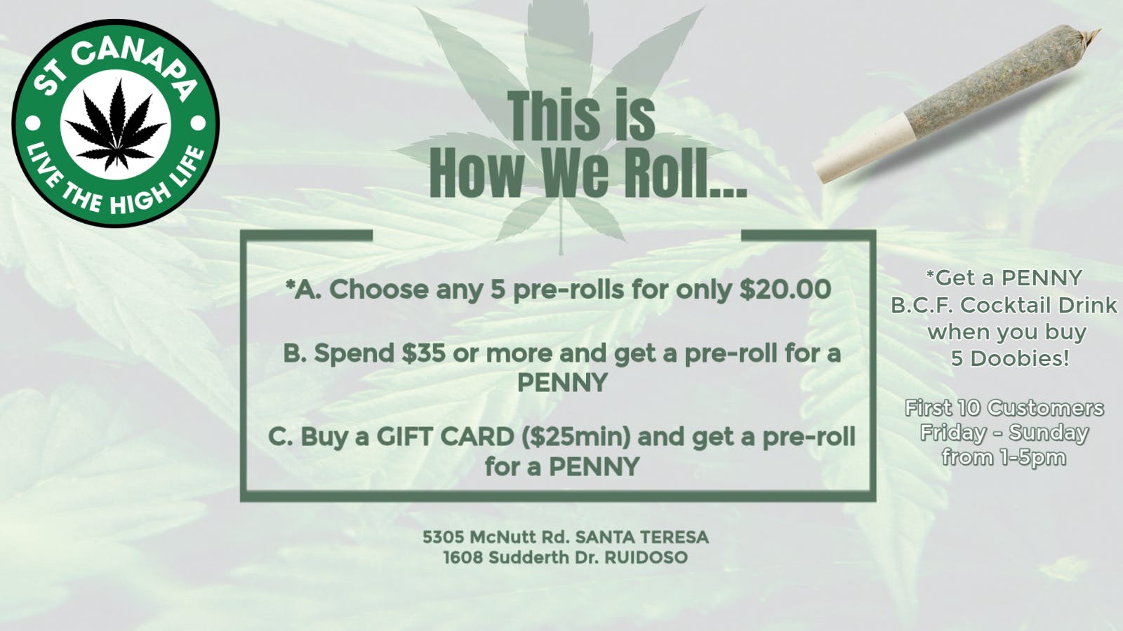 ST CANAPA - Ruidoso listing banner