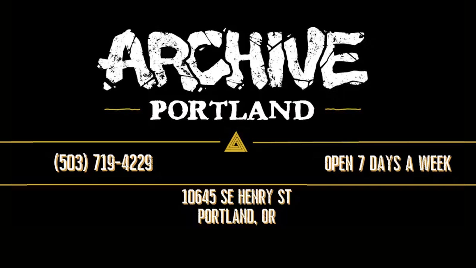 Archive Portland listing banner