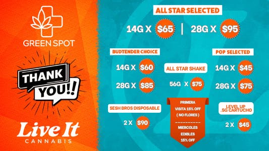 The Green Spot listing banner