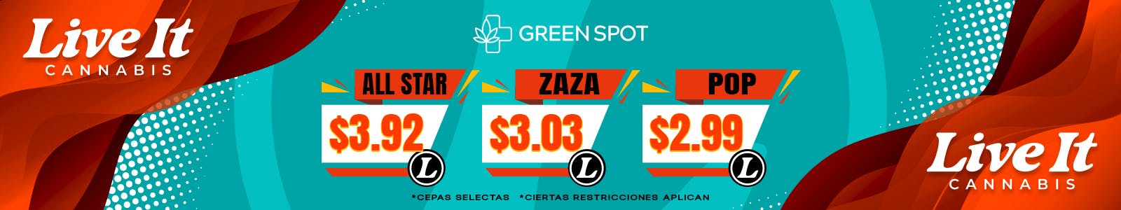 The Green Spot listing banner