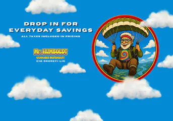 Mr. Humboldt Cannabis Dispensary listing banner
